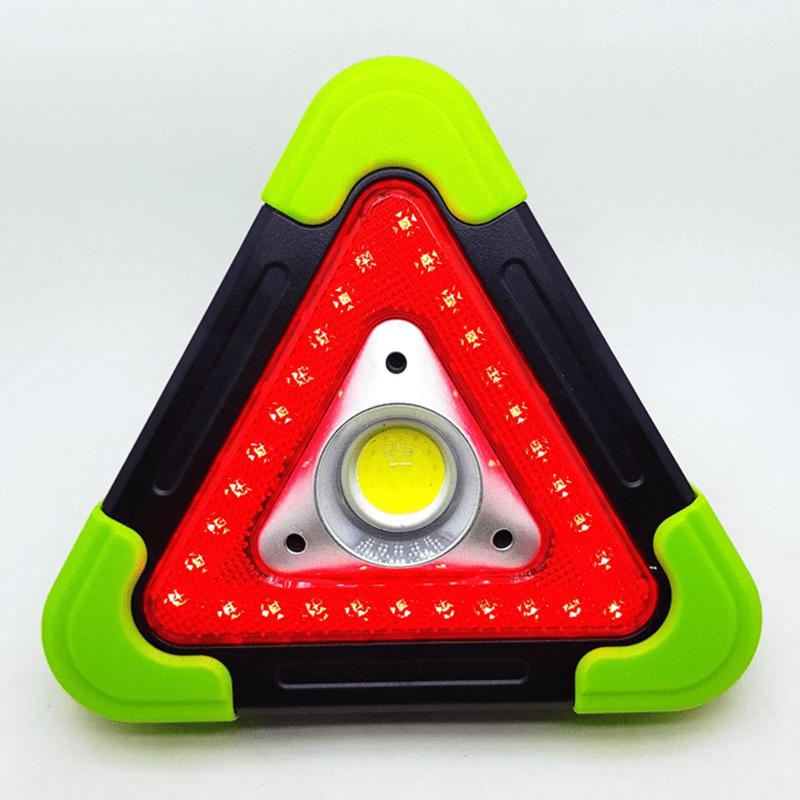 Sinalizador Lanterna Triangulo Luz Solar Super Brilho Recarregável